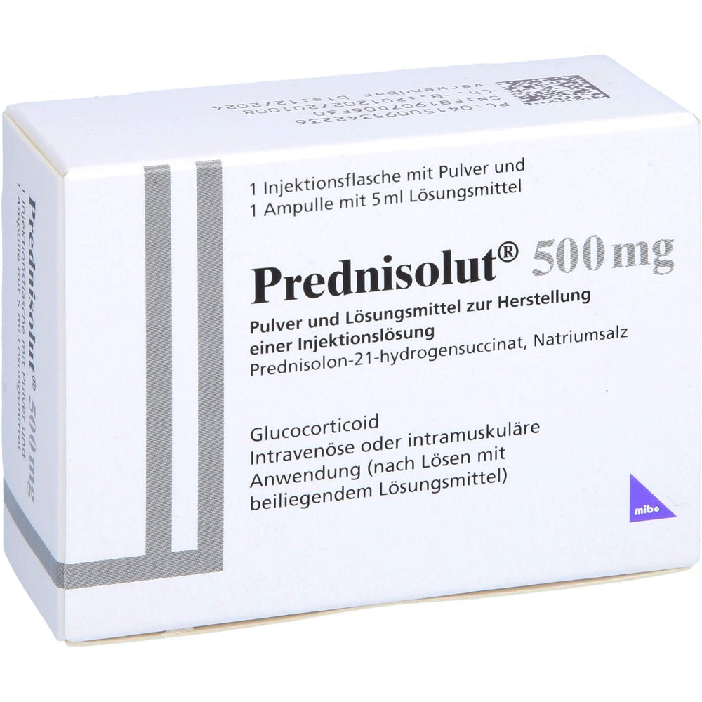 Prednisolut 500 Mg Plv.U.Lsm.Z.H.E.Injektionslsg. (1 stk)