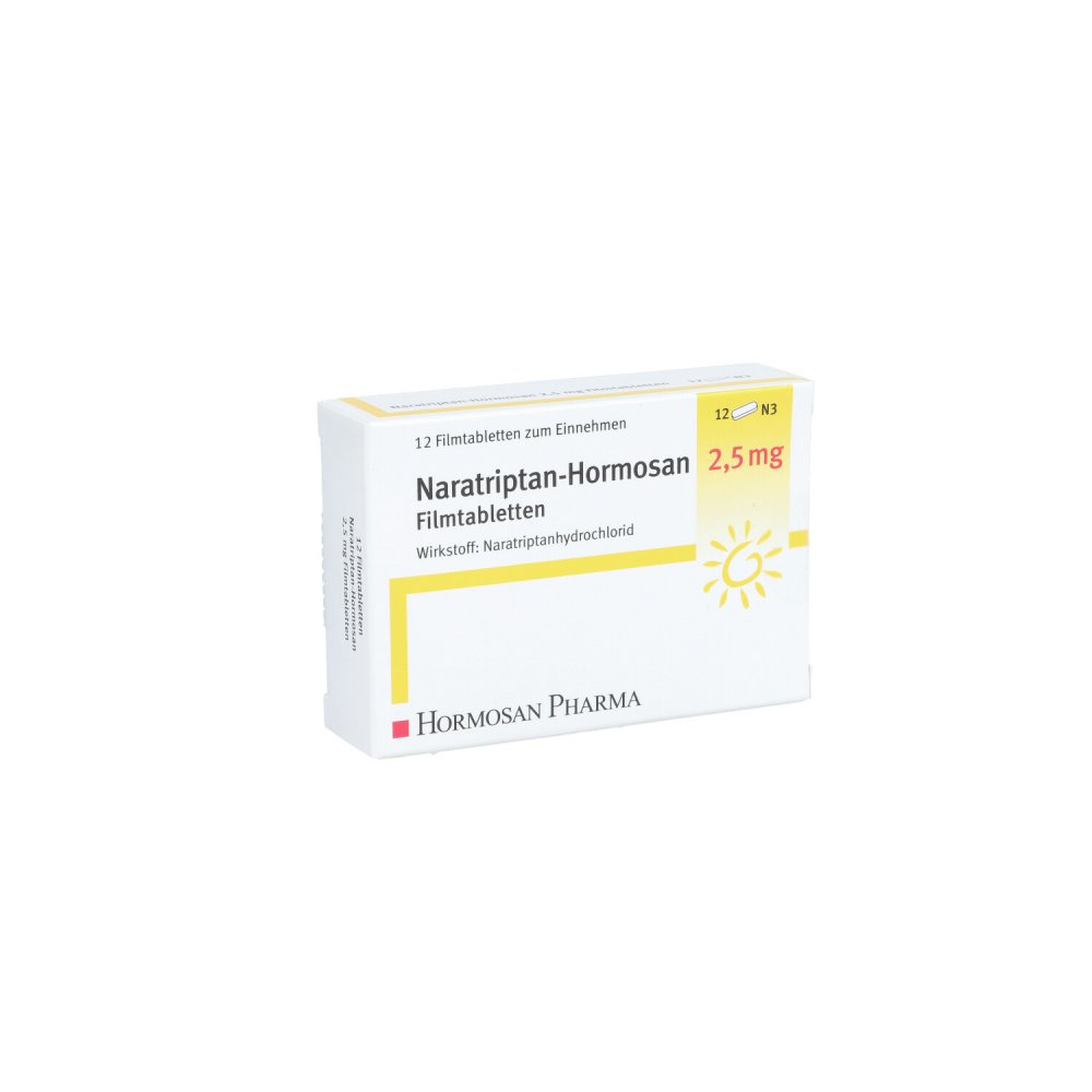 Naratriptan Hormosan 2,5 Mg Filmtabletten (12 stk)