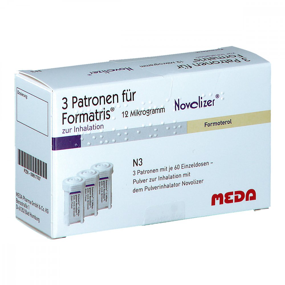 Formatris 12μg Novolizer 3x60 Ed Patrone (3 stk)