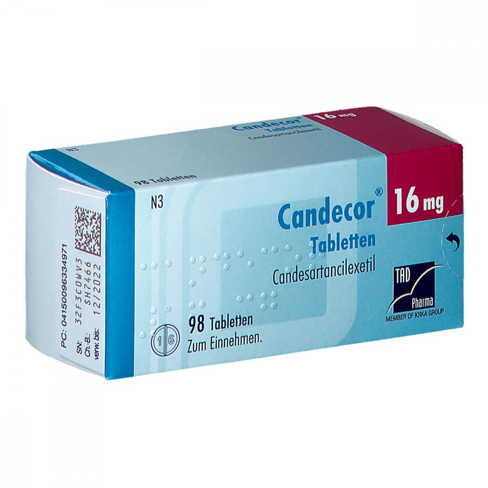 Candecor 16 Mg Tabletten (98 stk)