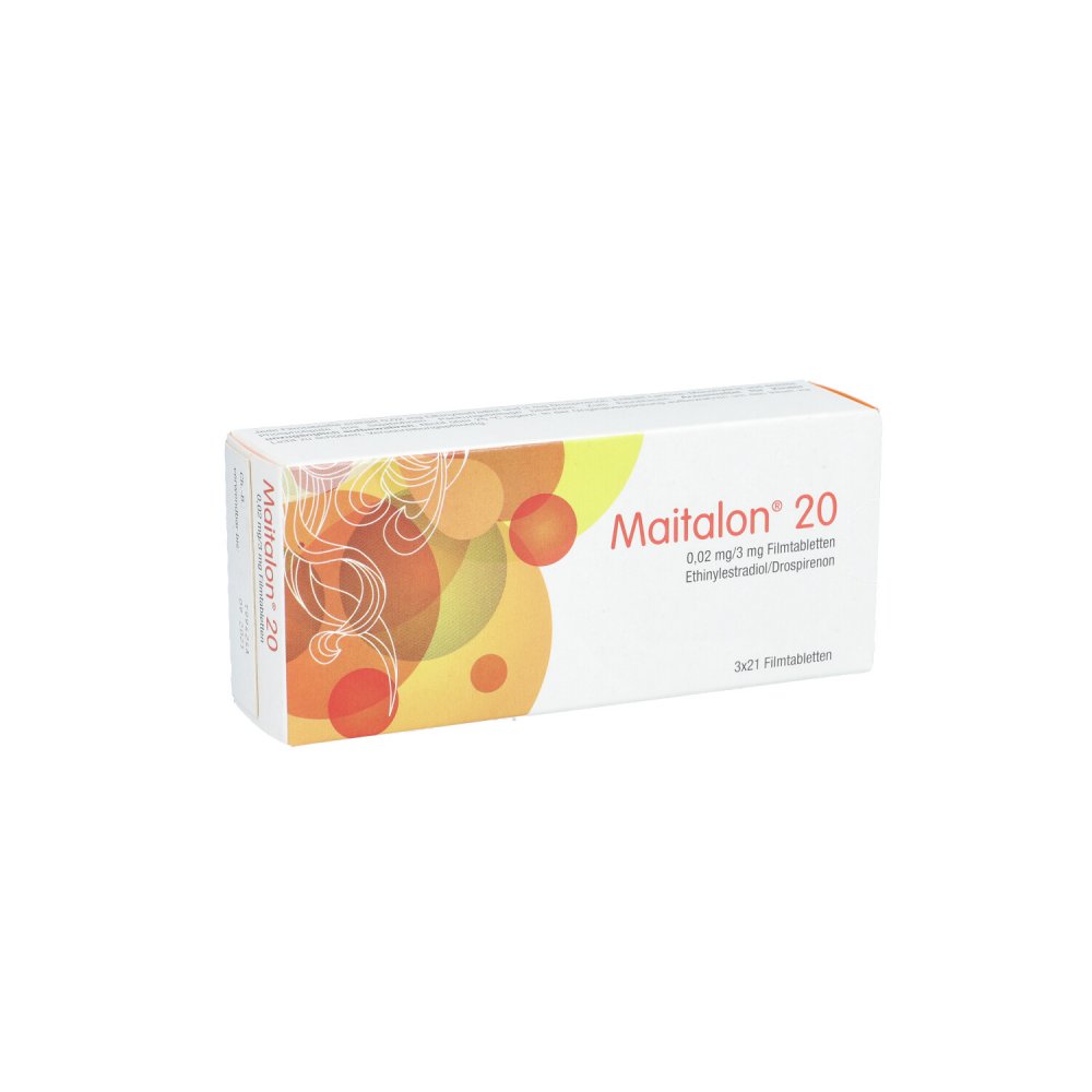 Maitalon 20 0,02 Mg/3 Mg Filmtabletten (3X21 stk)