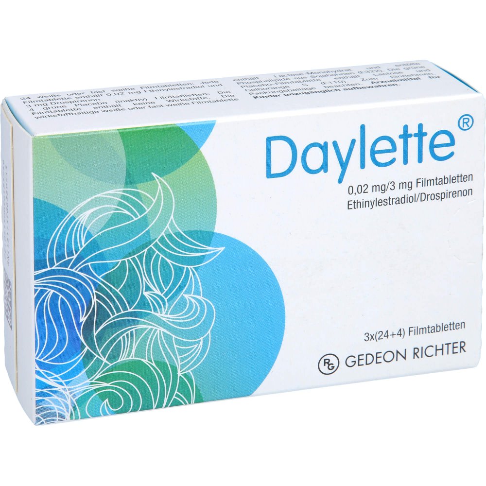 Daylette 0,02 Mg/3 Mg Filmtabletten (3X28 stk)