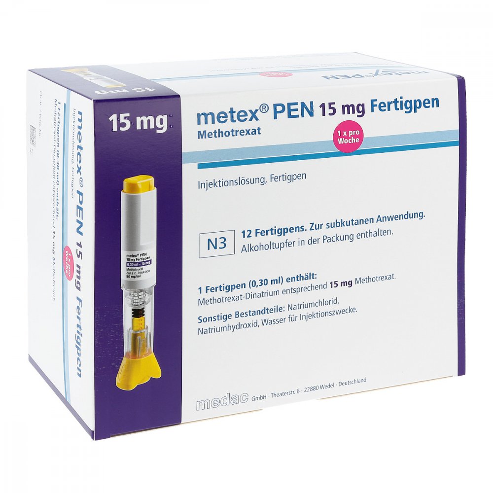 Metex Pen 15 Mg (50mg/Ml) Inj.-Lsg.I.E.Fertigpen (12 stk)