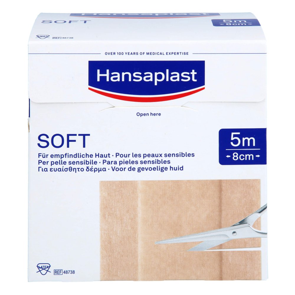 Hansaplast Soft Pflaster 8 Cmx5 M Rolle (1 stk)
