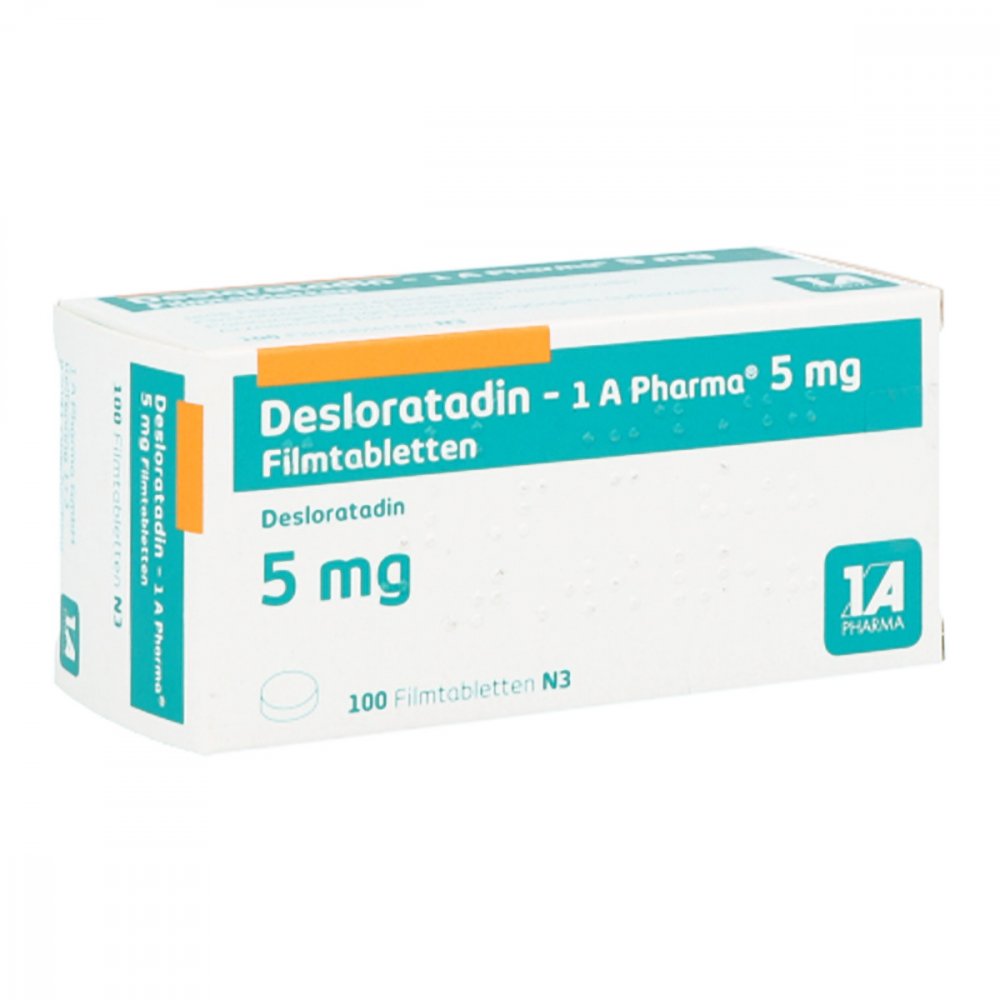 Desloratadin-1a Pharma 5 Mg Filmtabletten (100 stk)