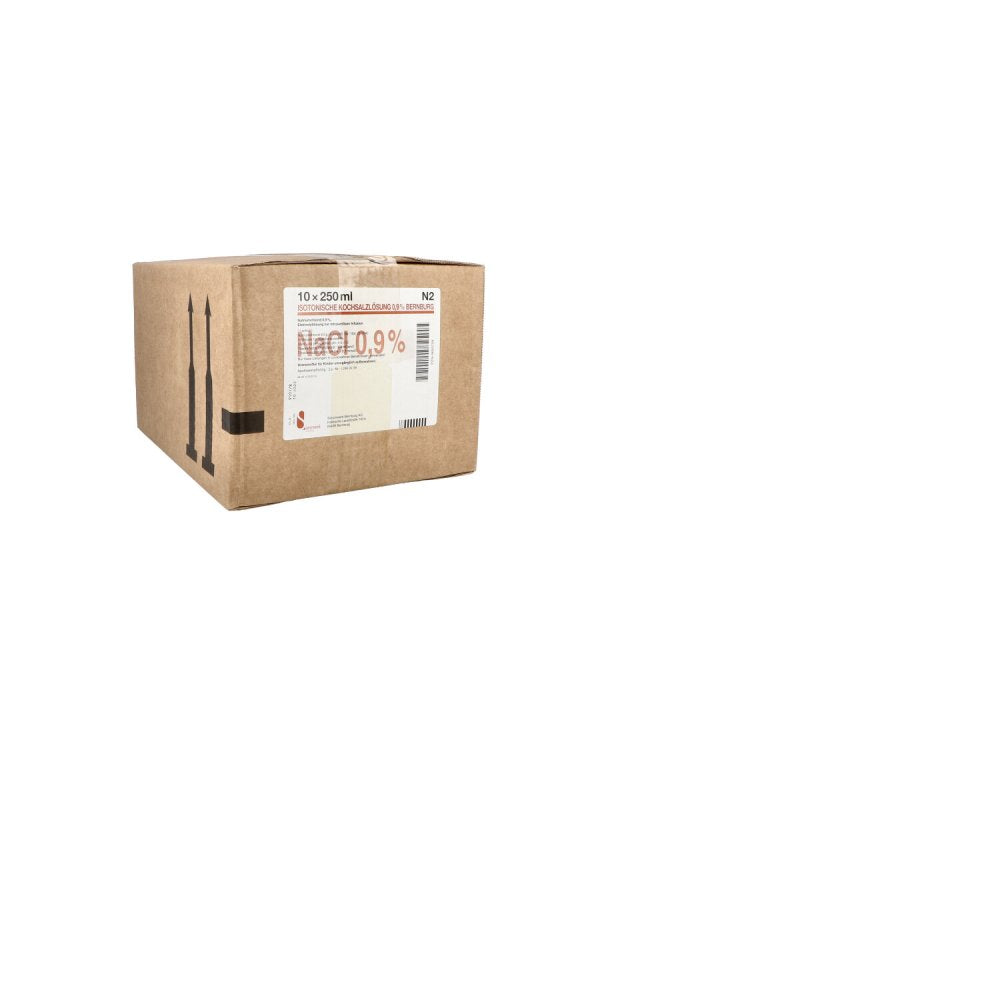 Das Produktfoto zeigt Isotonische Kochsalzlsg.0,9% Bernburg Inf.-L.Pe (10X250 ml) PZN 09693708