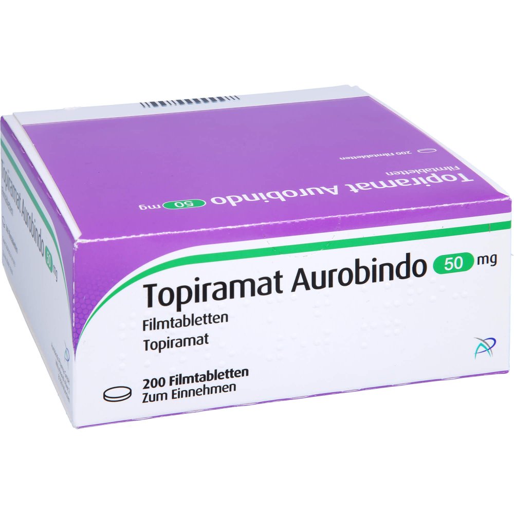Topiramat Aurobindo 50 Mg Filmtabletten (200 stk)