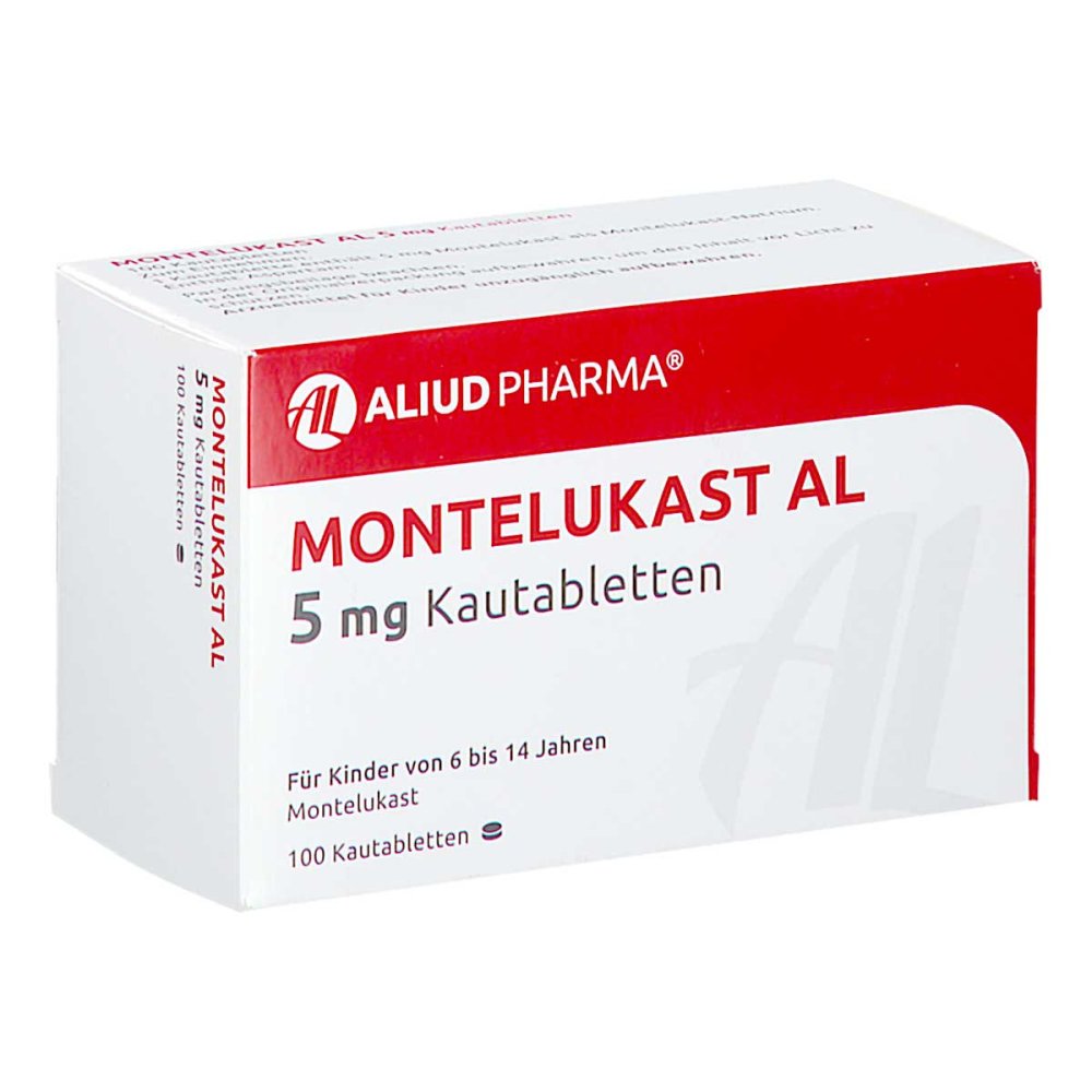 Das Produktfoto zeigt Montelukast Al 5 Mg Kautabletten (100 stk) PZN 09718466