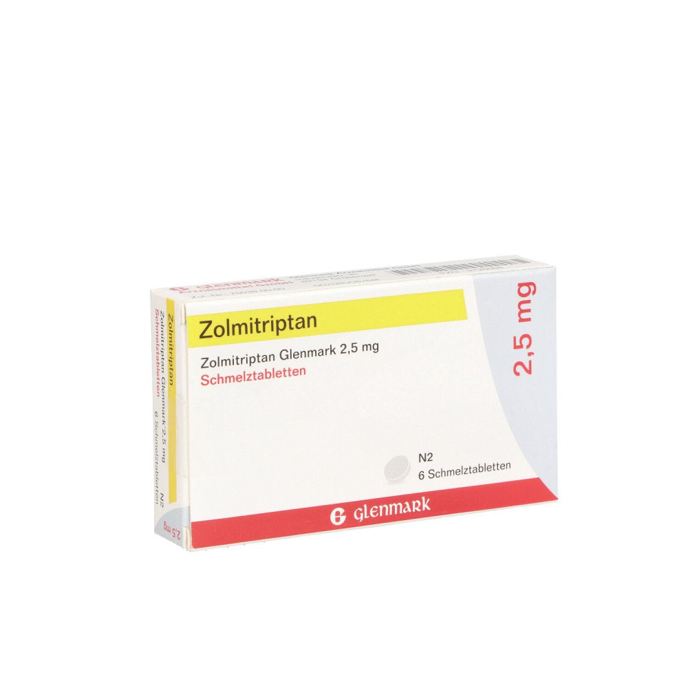 Zolmitriptan Glenmark 2,5 Mg Schmelztabletten (6 stk)