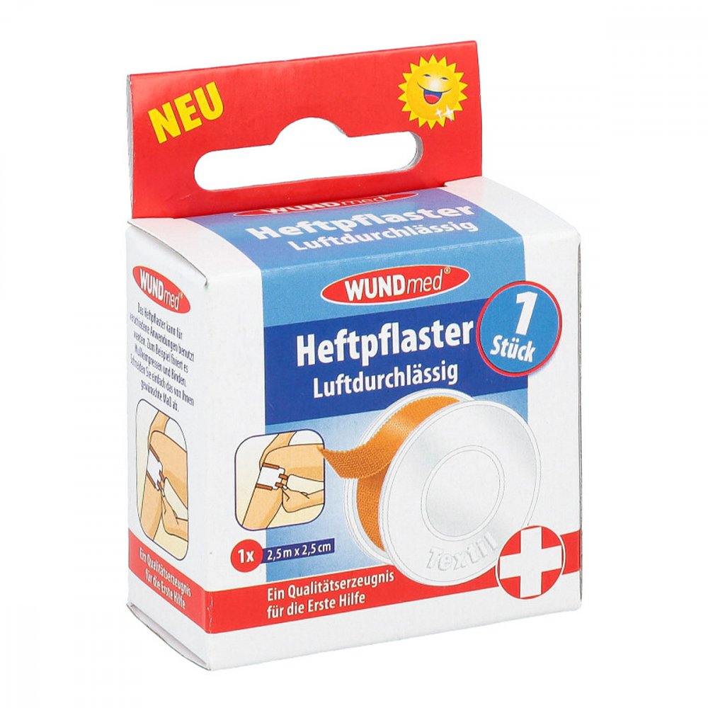 Heftpflaster Textil 2,5 Cmx2,5 M (1 stk)