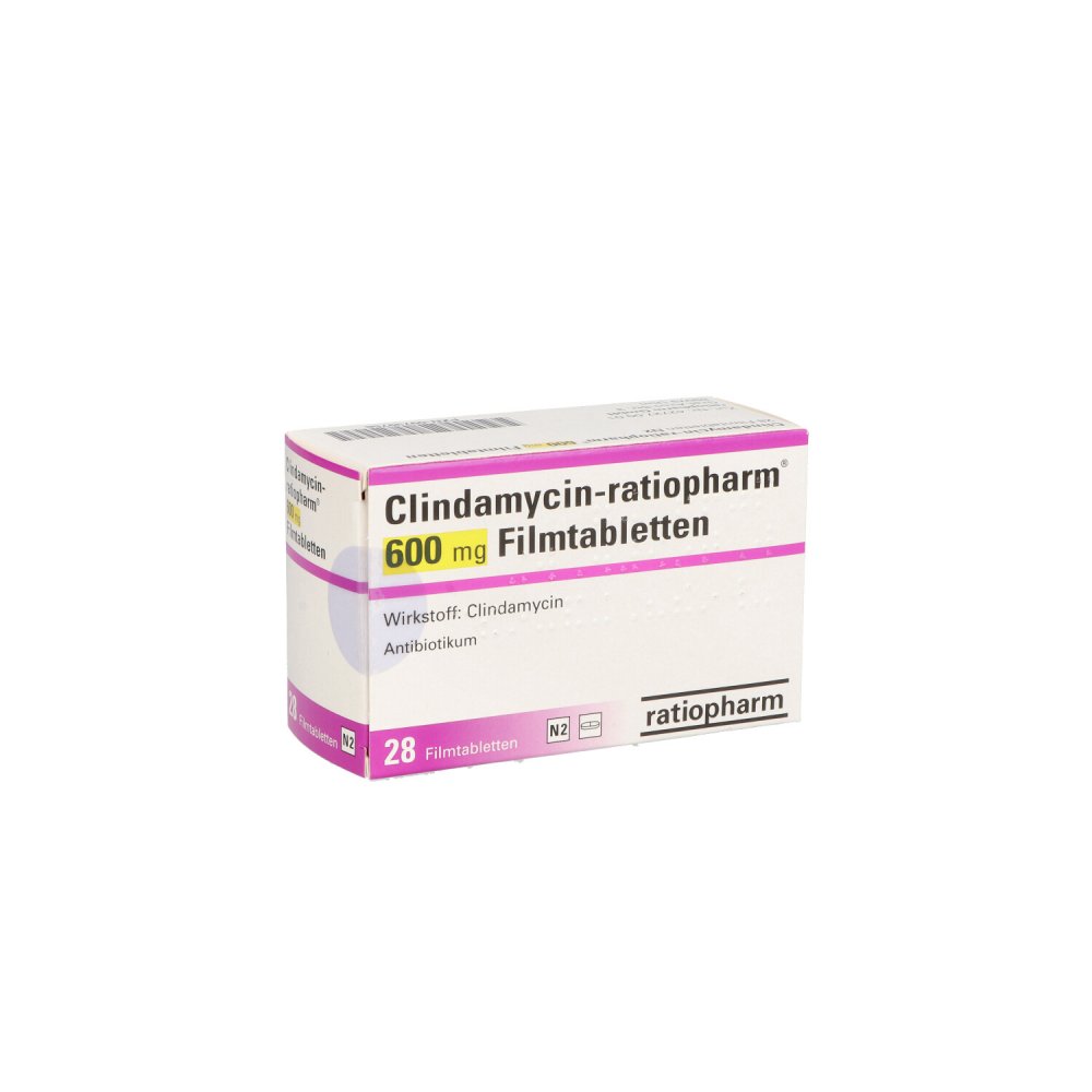 Clindamycin-Ratiopharm 600 Mg Filmtabletten (28 stk)