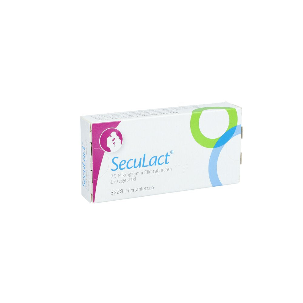 Das Produktfoto zeigt Seculact 75 Mikrogramm Filmtabletten (3X28 stk) PZN 09751860