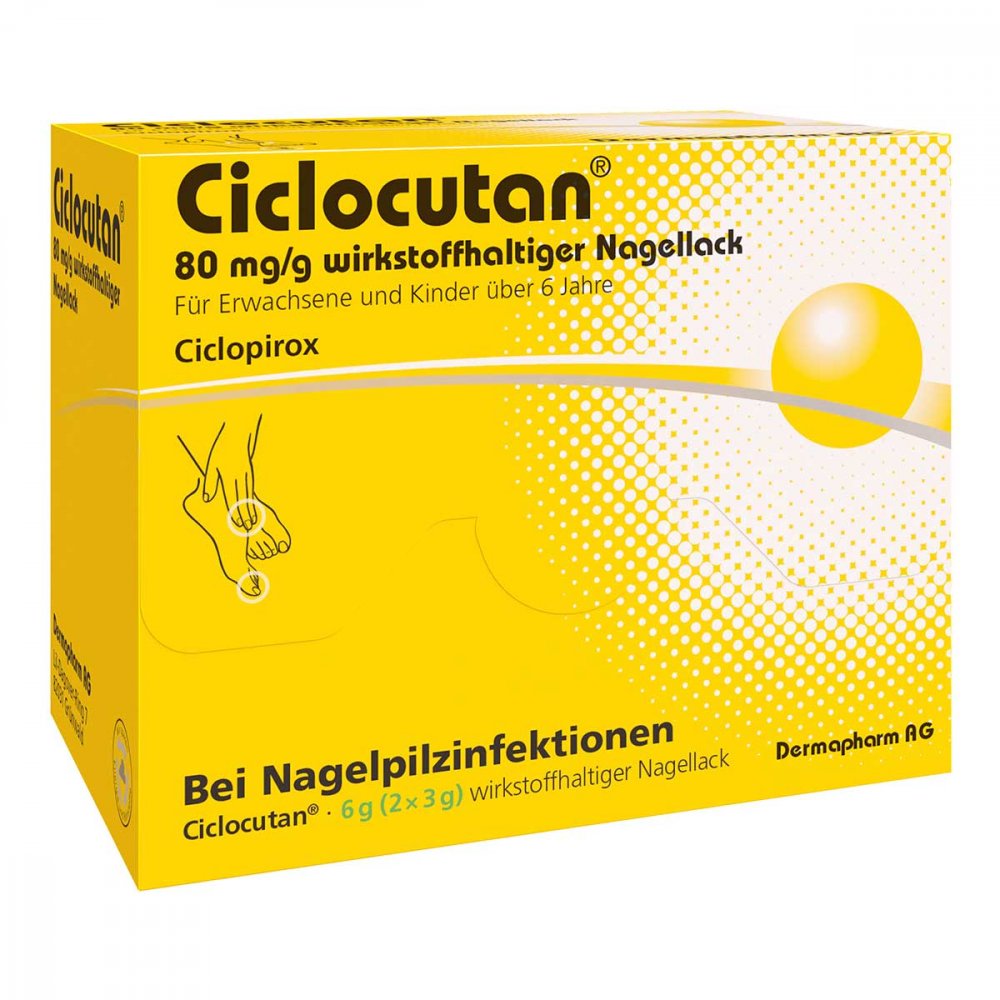 Ciclocutan 80 Mg/G Wirkstoffhaltiger Nagellack (6 g)