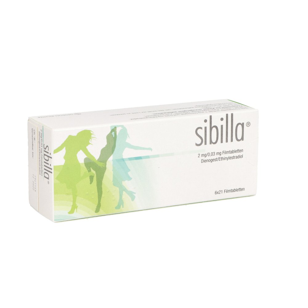 Sibilla 2 Mg/0,03 Mg Filmtabletten (6X21 stk)