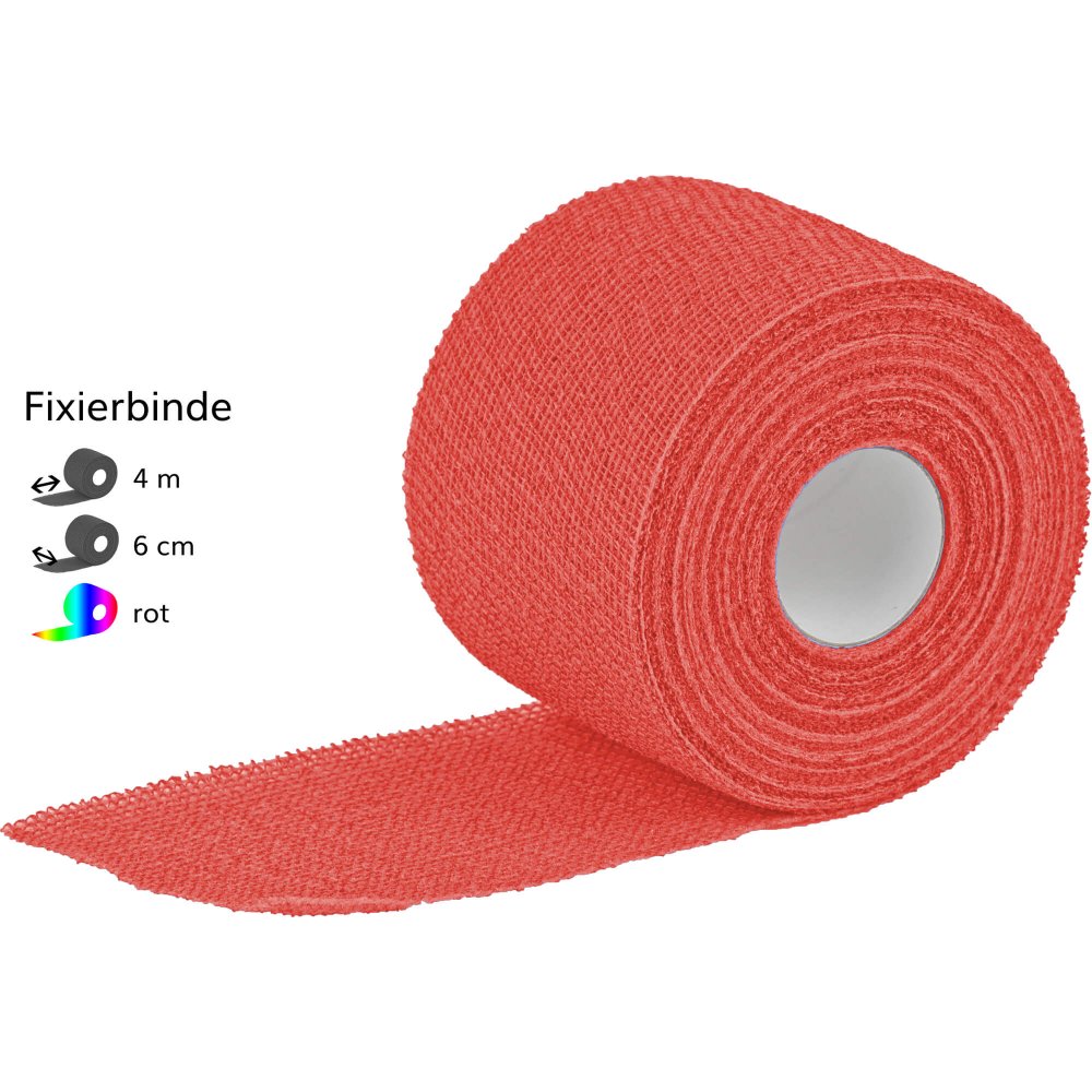 Dracoelfi Haft Color Elast.Fixierb.6 Cmx4 M Rot (1 stk)