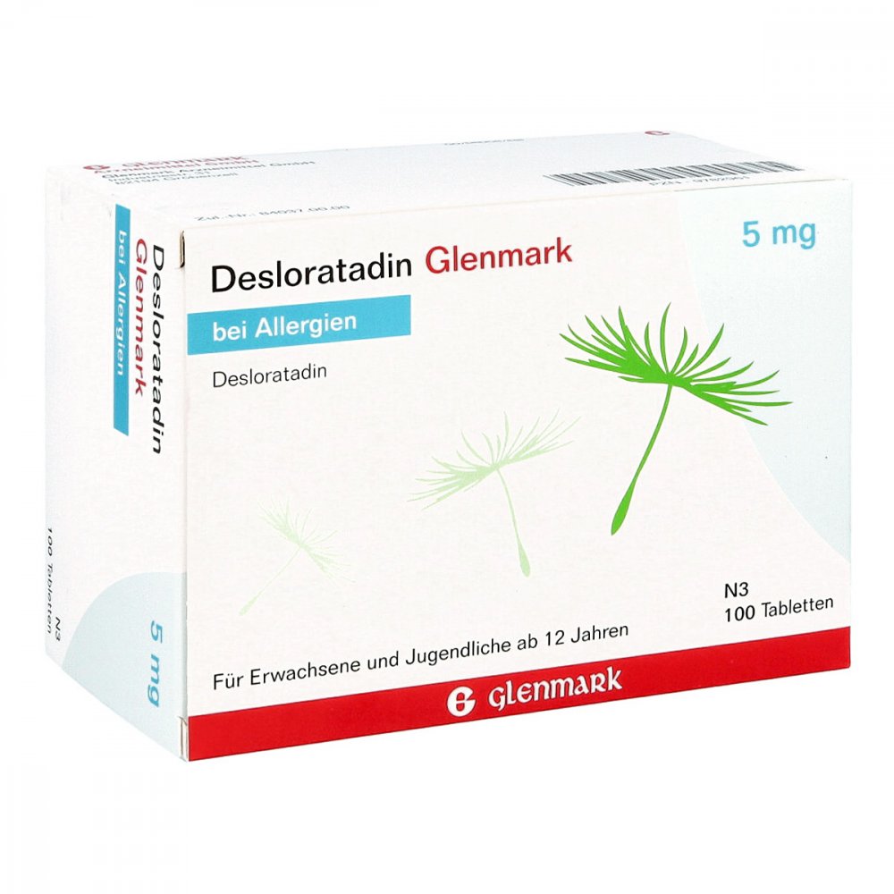 Desloratadin Glenmark 5 Mg Tabletten (100 stk)