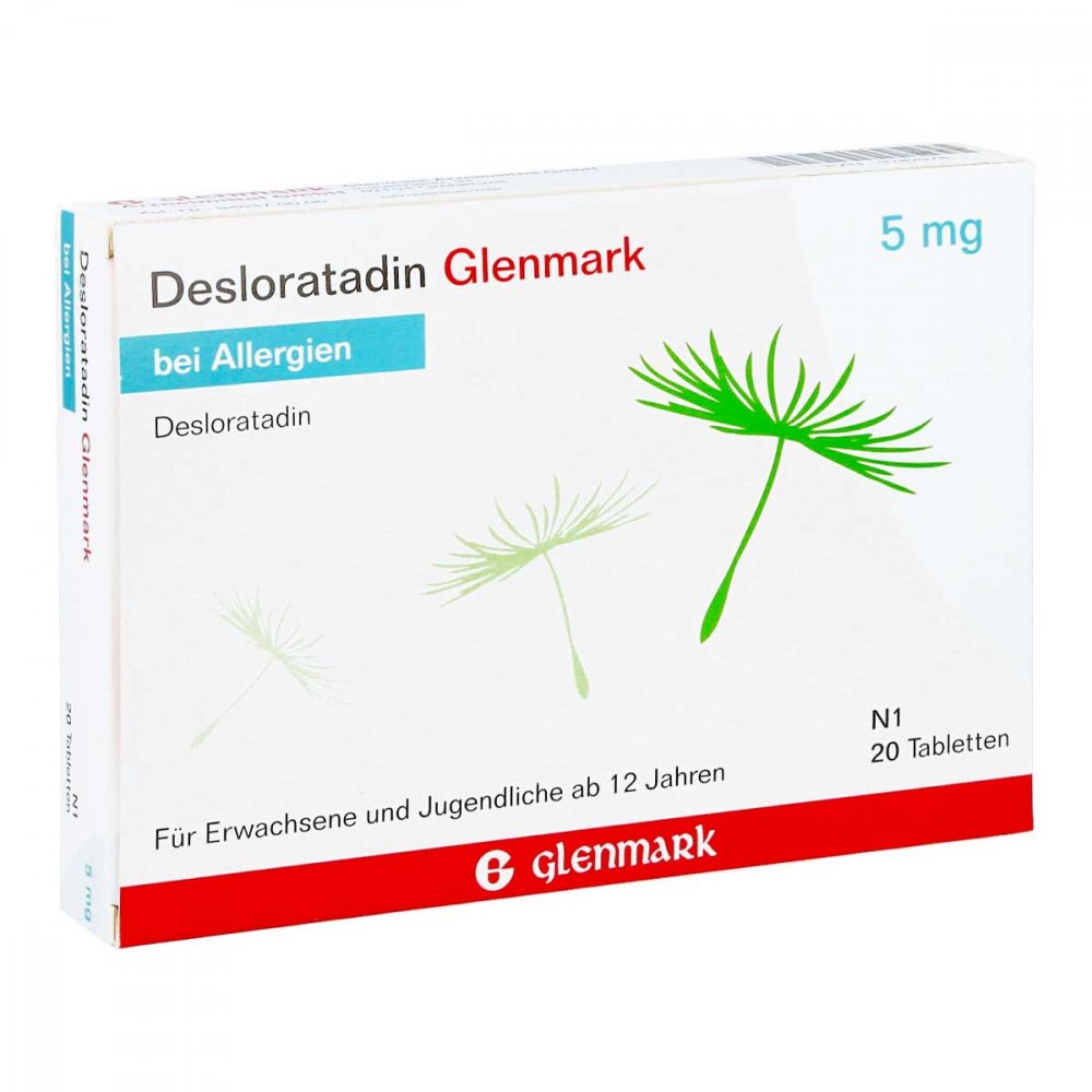 Desloratadin Glenmark 5 Mg Tabletten (20 stk)