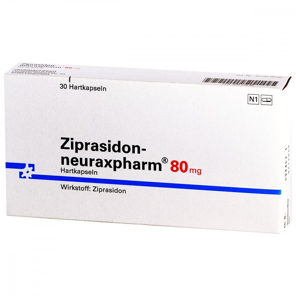 Das Produktfoto zeigt Ziprasidon-Neuraxpharm 80 Mg Hartkapseln (30 stk) PZN 09927968