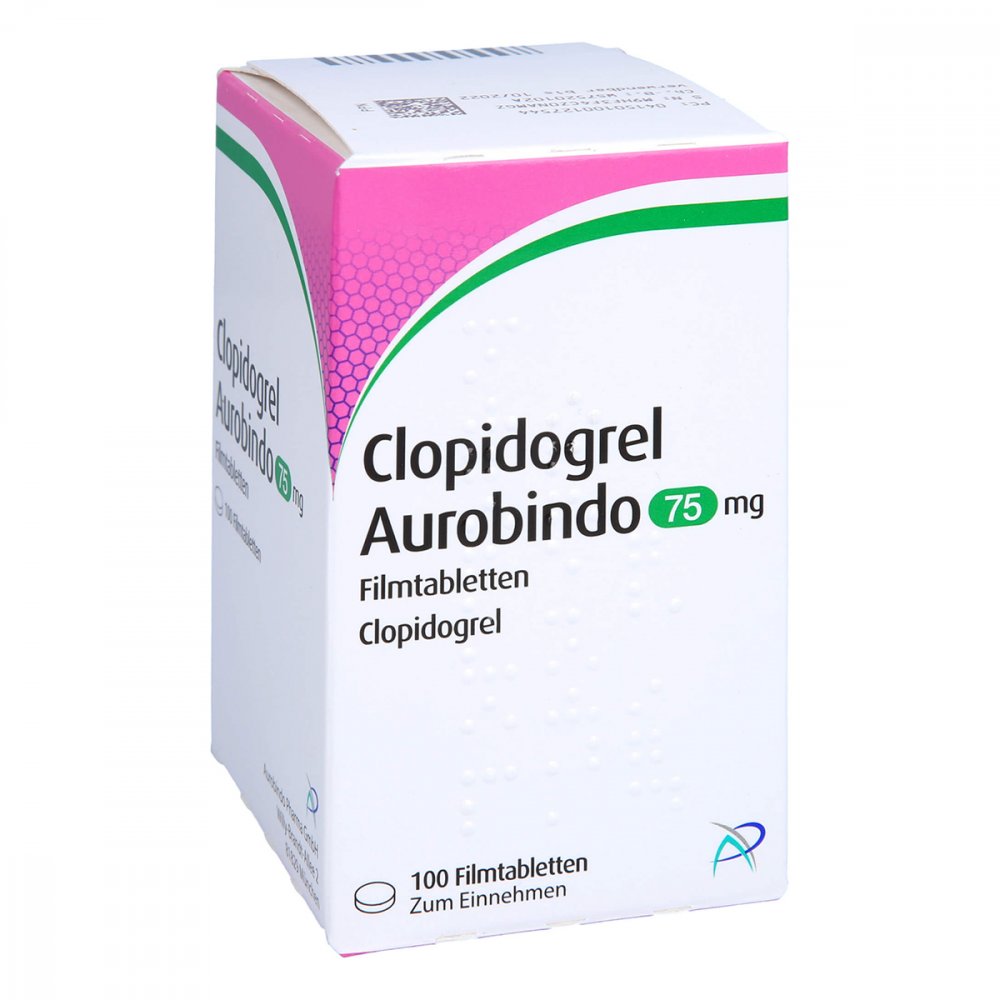 Clopidogrel Aurobindo 75 Mg Filmtabletten (100 stk)