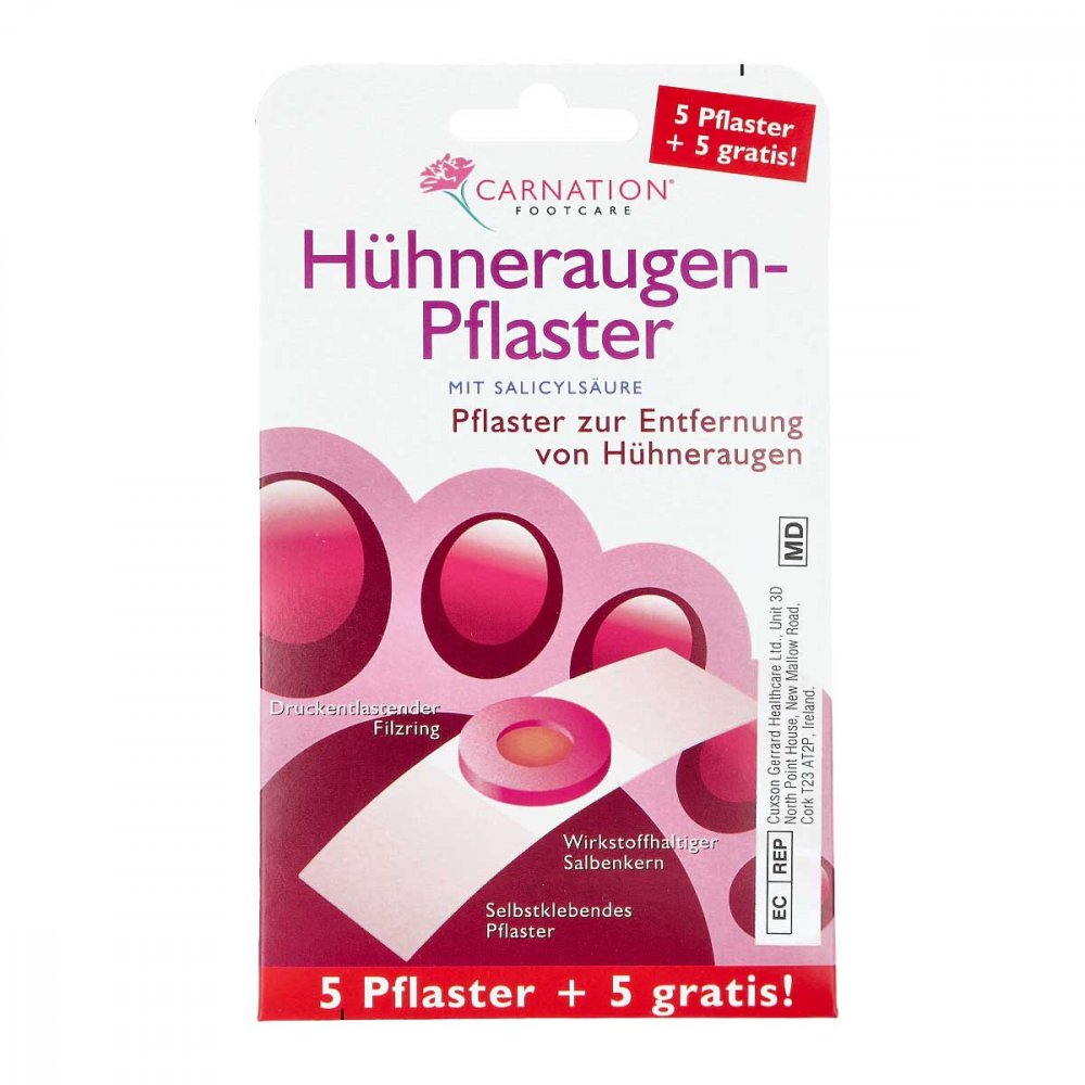Carnation Hühneraugen-Pflaster 5+5 (10 stk)
