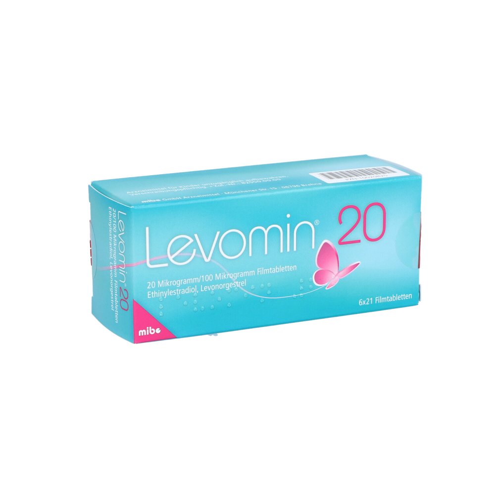 Levomin 20 20 Mikrogramm/100 Mikrogramm Filmtabl. (6X21 stk)