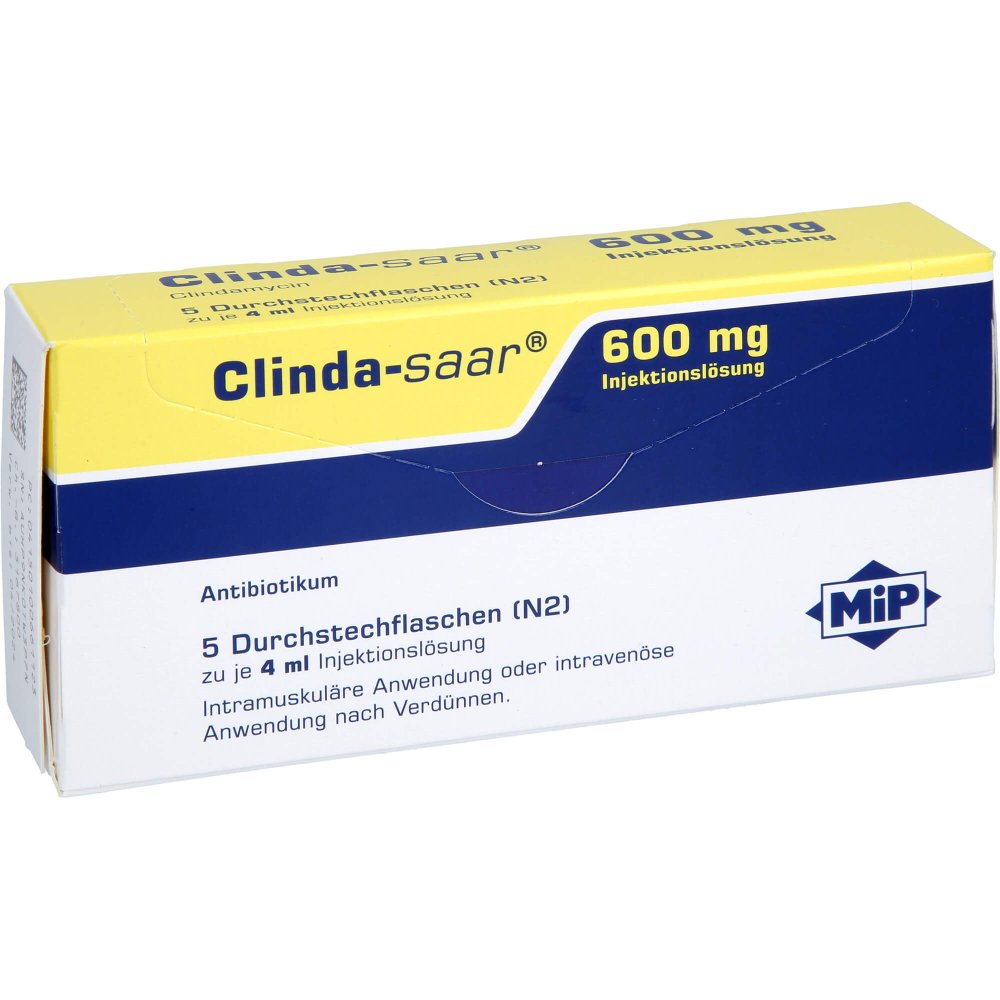 Das Produktfoto zeigt Clinda-Saar 600 Mg Injektionslösung (5 stk) PZN 10066112