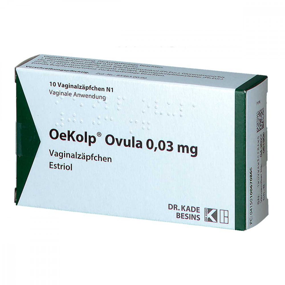 Das Produktfoto zeigt Oekolp Ovula 0,03 Mg (10 stk) PZN 10067086