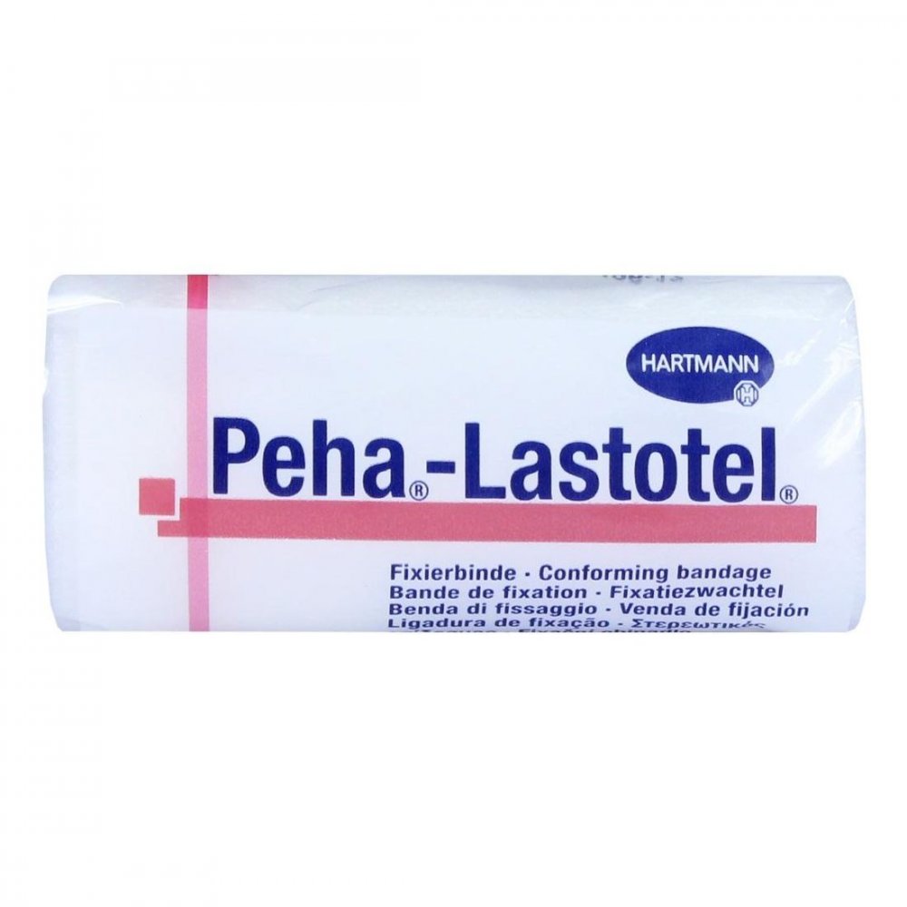 Das Produktfoto zeigt Peha-Lastotel Fixierbinde 8 Cmx4 M (1 stk) PZN 10069323