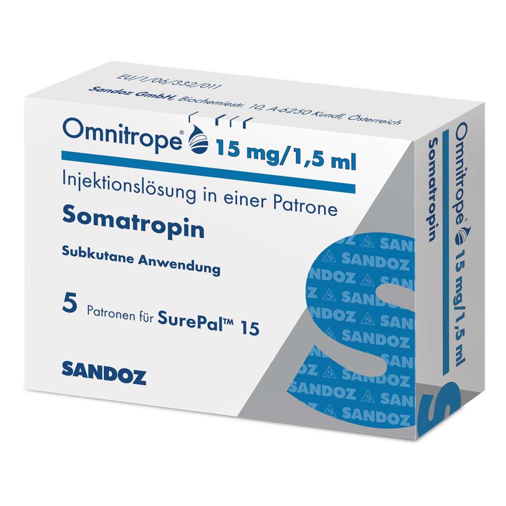 Omnitrope 15 Mg/1,5 Ml Injektionslösung F.Surepal (5 stk)