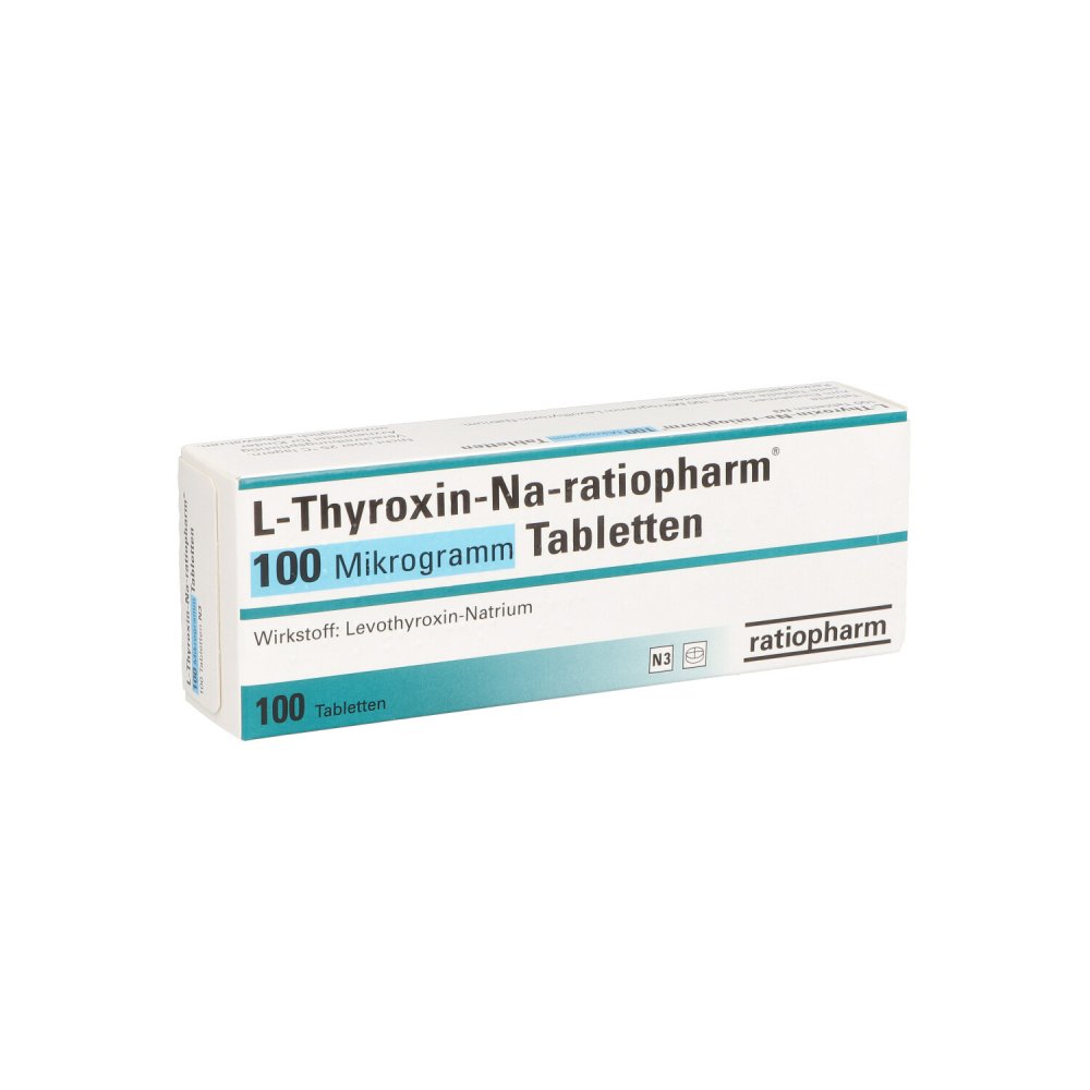 L-Thyroxin-Na-Ratiopharm 100 Mikrogramm Tabletten (100 stk)