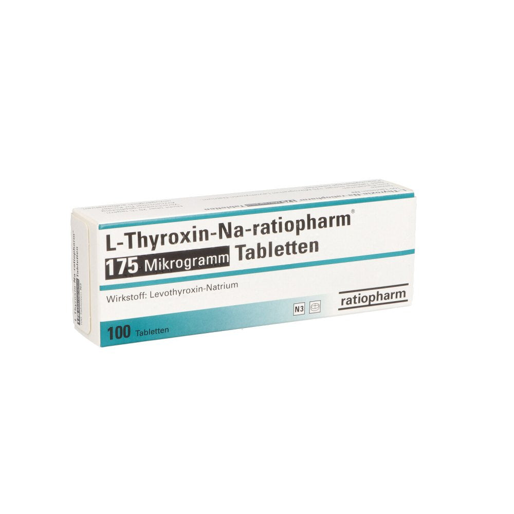 Das Produktfoto zeigt L-Thyroxin-Na-Ratiopharm 175 Mikrogramm Tabletten (100 stk) PZN 10089780