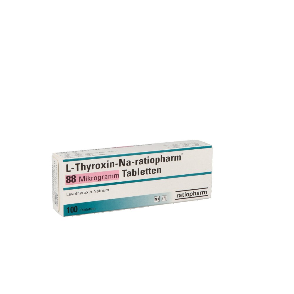 L-Thyroxin-Na-Ratiopharm 88 Mikrogramm Tabletten (100 stk)
