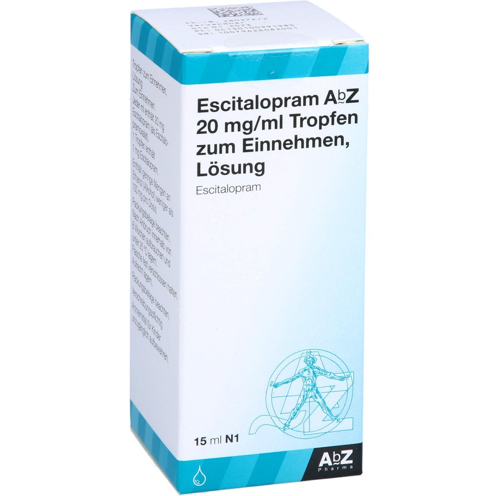 Escitalopram Abz 20 Mg/Ml Tropfen Zum Einnehmen (15 ml)