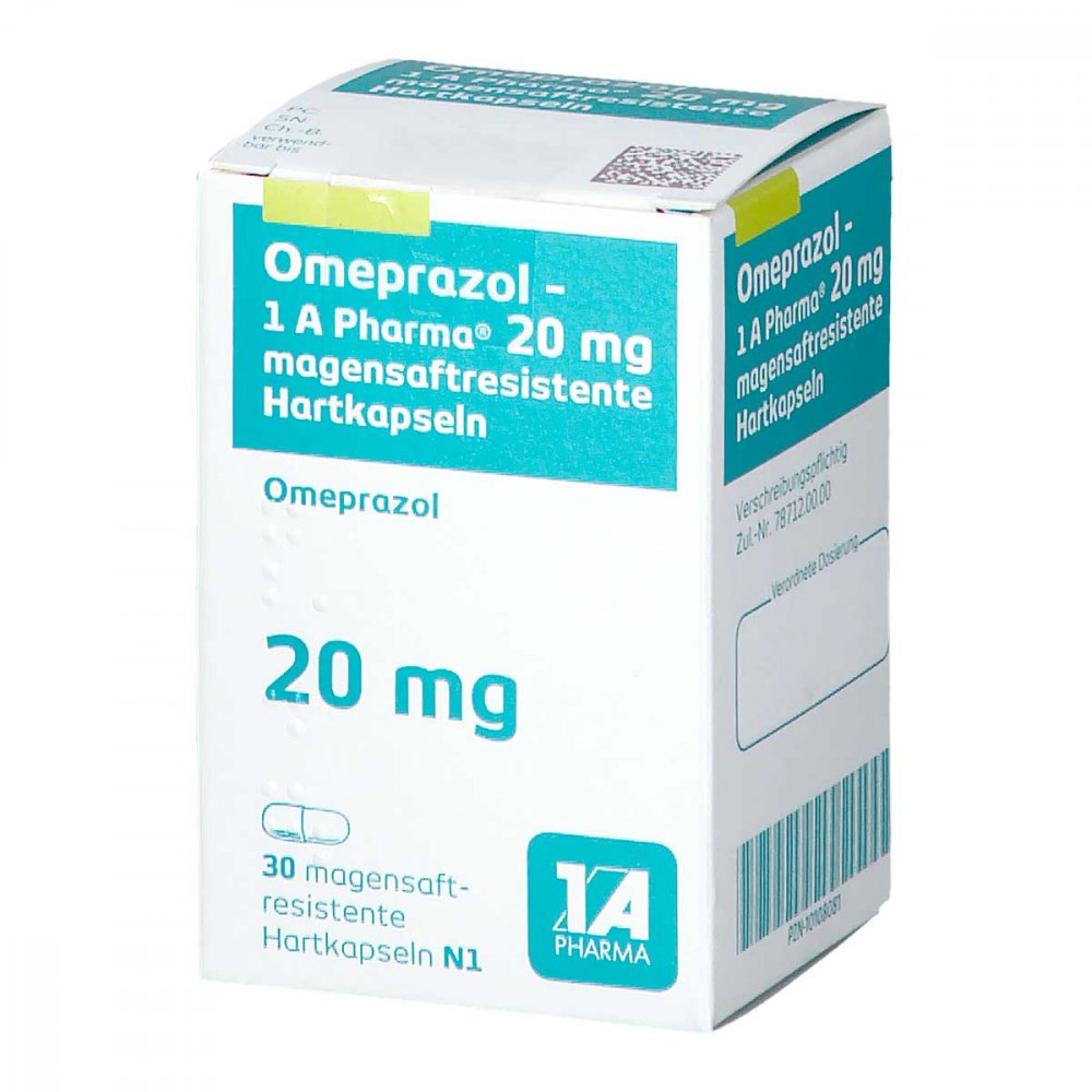 Omeprazol-1a Pharma 20 Mg Magensaftres.Hartkapseln (30 stk)