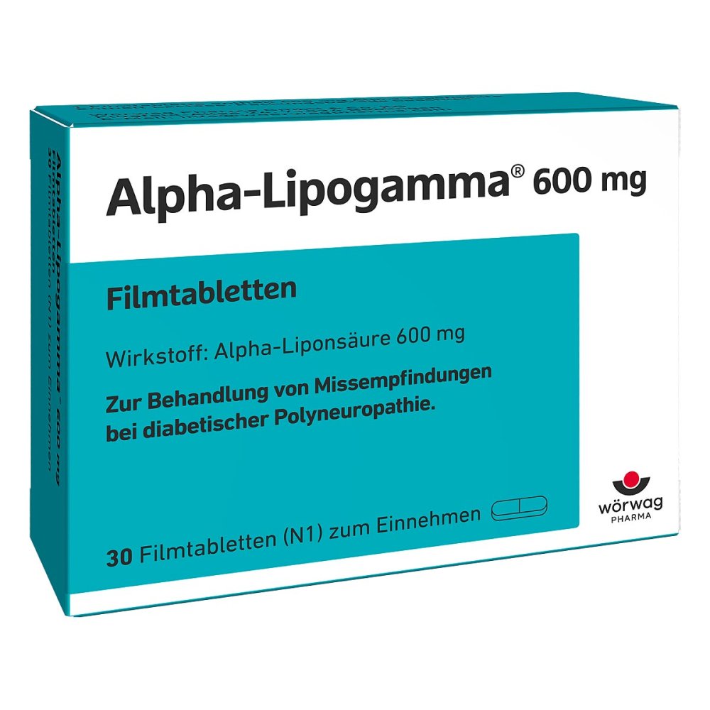 Alpha-Lipogamma 600 Mg Filmtabletten (30 stk)