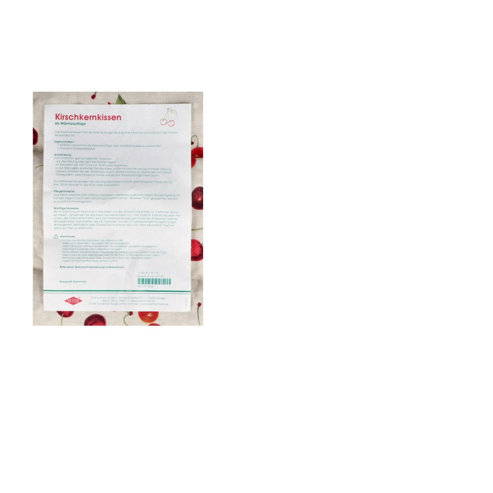 Das Produktfoto zeigt Kirschkernkissen 25x40 Cm (1 stk) PZN 10113308