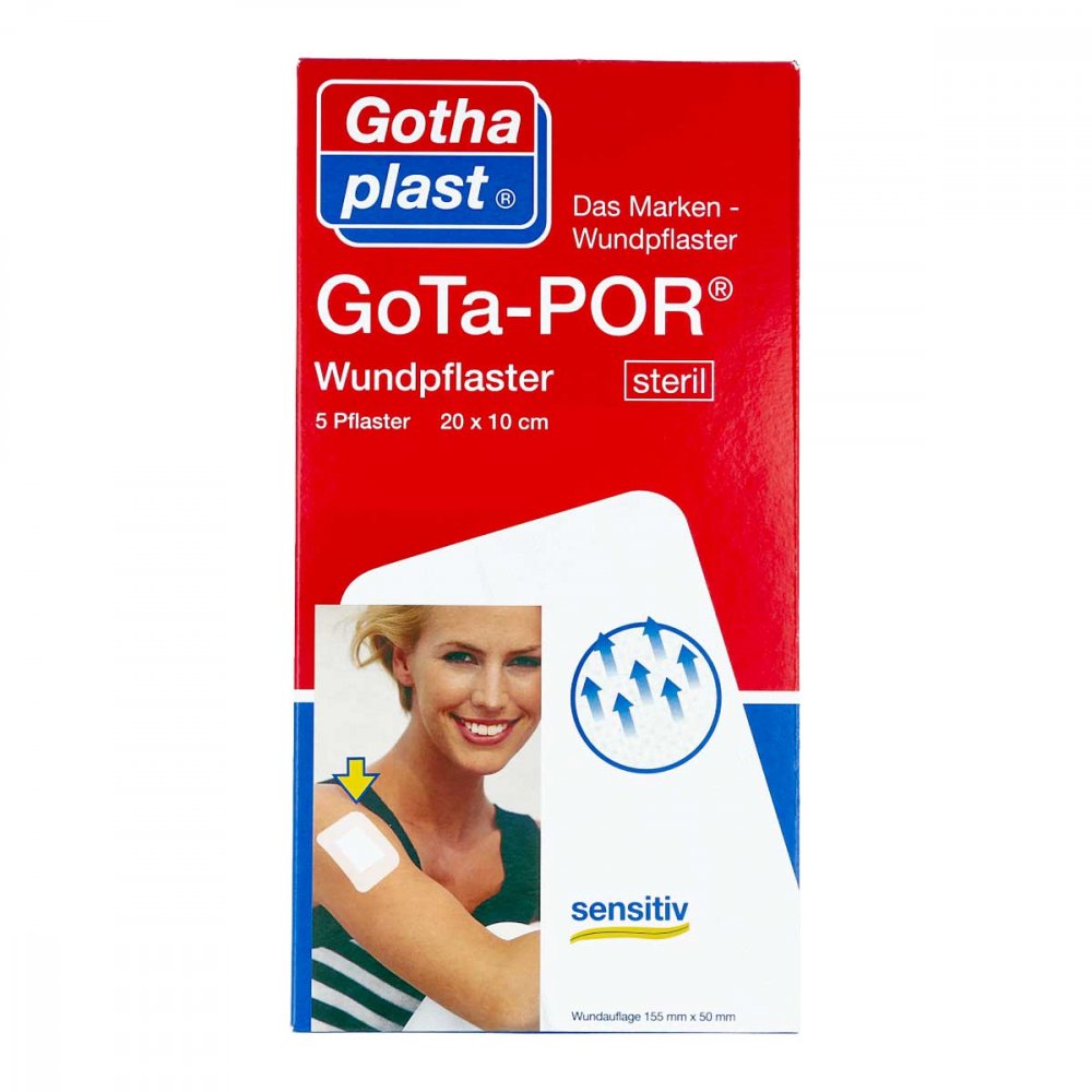 Gota-Por Wundpflaster Steril 100x200 Mm (5 stk)