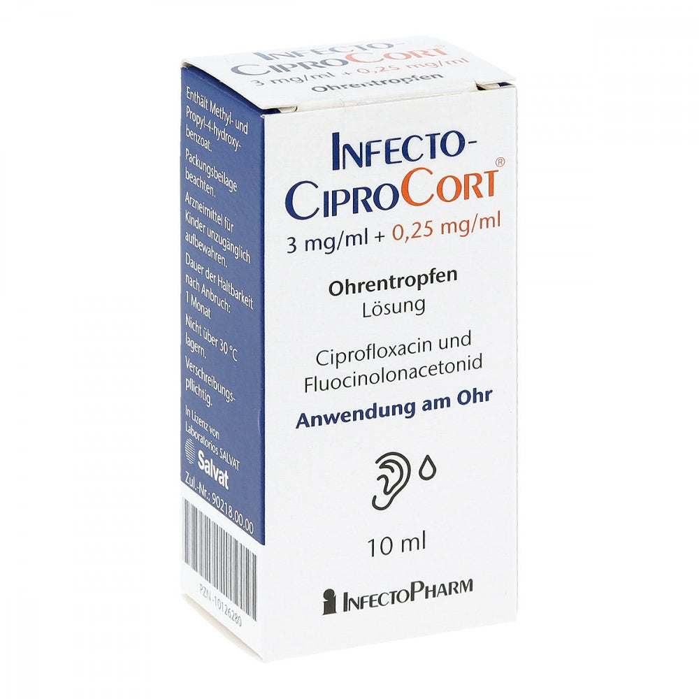Infectociprocort 3 Mg/Ml + 0,25 Mg/Ml Ohrentropfen (10 ml)