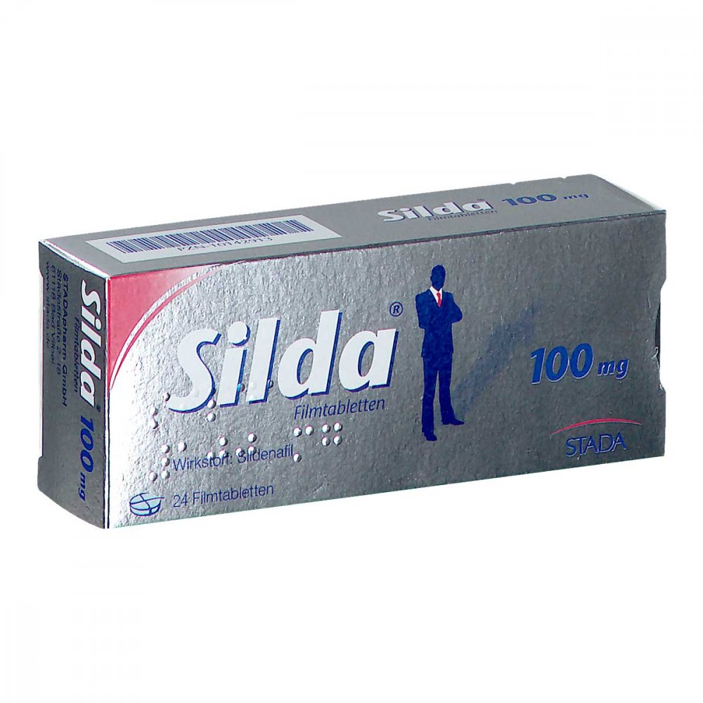 Das Produktfoto zeigt Silda 100 Mg Filmtabletten (24 stk) PZN 10142913