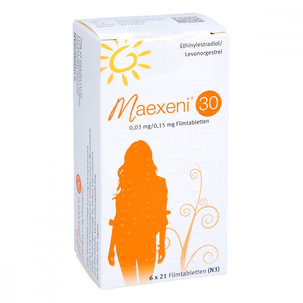 Maexeni 30 0,03 Mg/0,15 Mg Filmtabletten (6X21 stk)