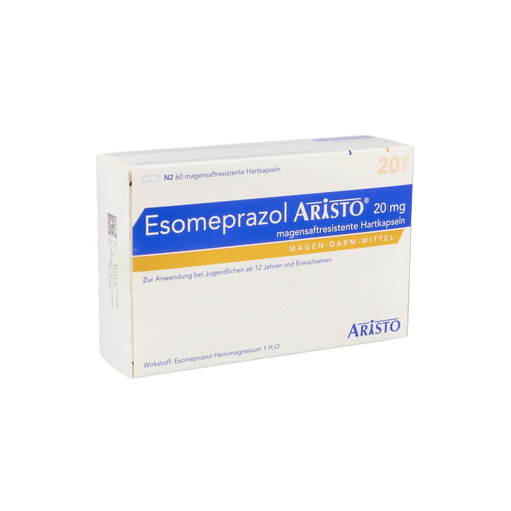 Esomeprazol Aristo 20 Mg Magensaftres.Hartkapseln (60 stk)
