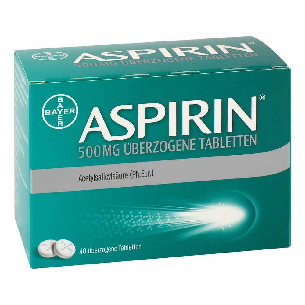 Aspirin 500 Mg Überzogene Tabletten (40 stk)