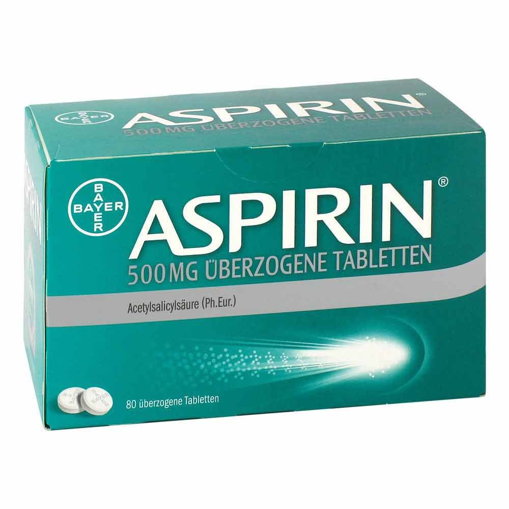 Aspirin 500 Mg Überzogene Tabletten (80 stk)