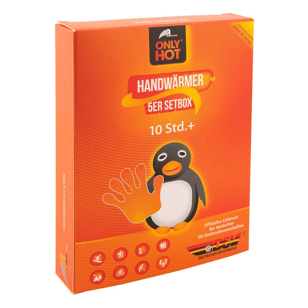 Das Produktfoto zeigt Only Hot Warmers Handwärmer Setbox (5X2 stk) PZN 10205105