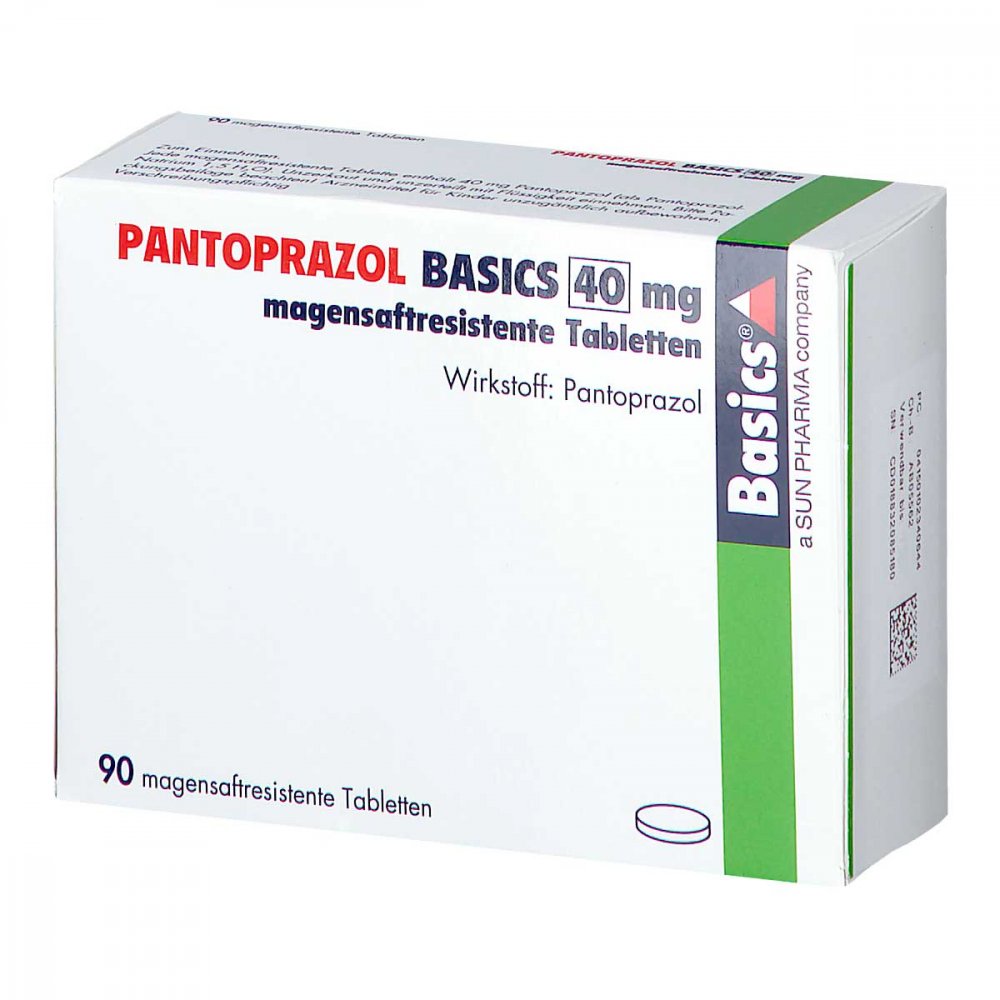 Pantoprazol Basics 40 Mg Magensaftres.Tabletten (90 stk)