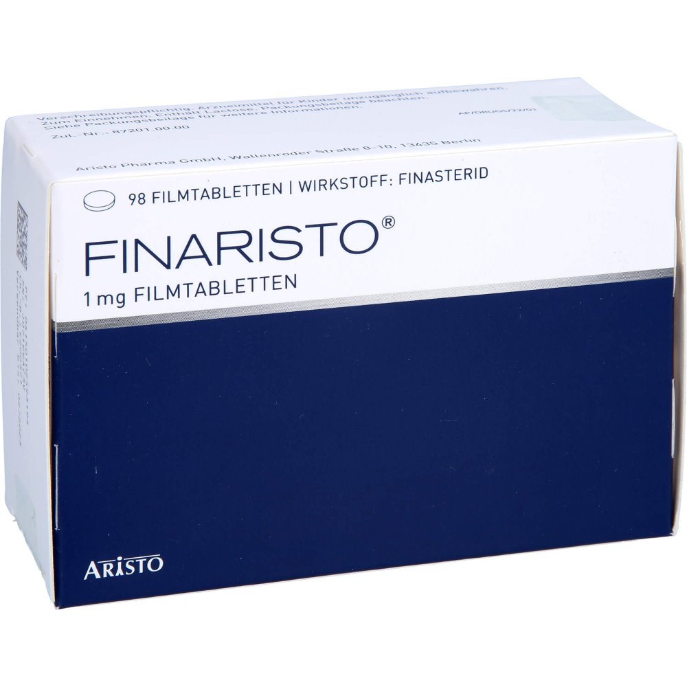 Das Produktfoto zeigt Finaristo 1 Mg Filmtabletten (98 stk) PZN 10259319