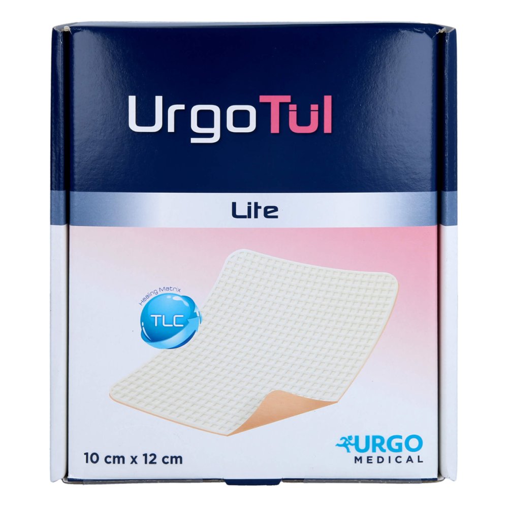 Das Produktfoto zeigt Urgotül Lite 10x12 Cm Verband (20 stk) PZN 10261813