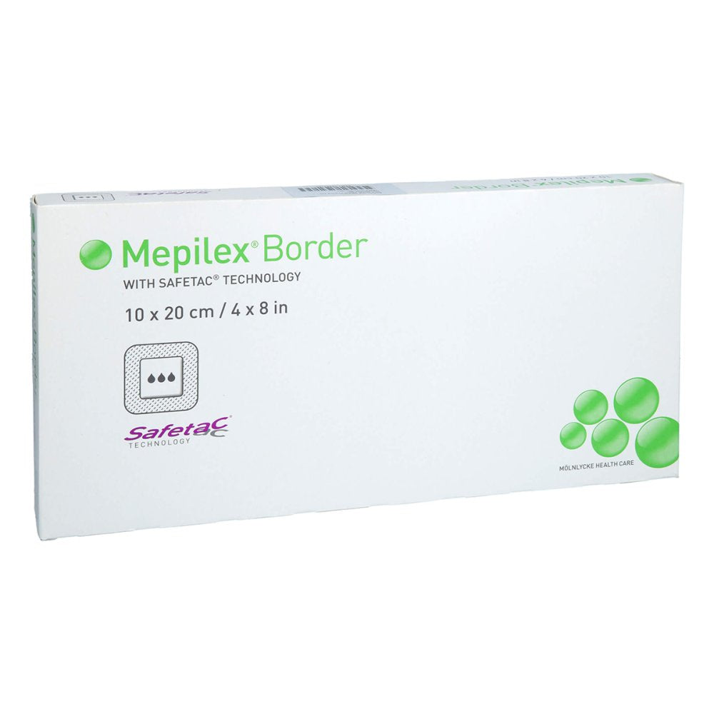 Das Produktfoto zeigt Mepilex Border Schaumverband 10x20 Cm (5 stk) PZN 10264160