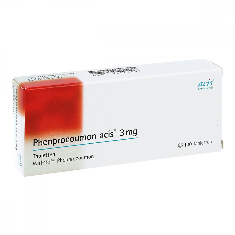 Phenprocoumon Acis 3 Mg Tabletten (100 stk)
