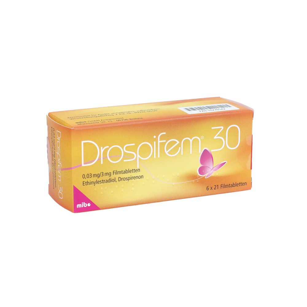 Drospifem 30 0,03 Mg/3 Mg Filmtabletten (6X21 stk)